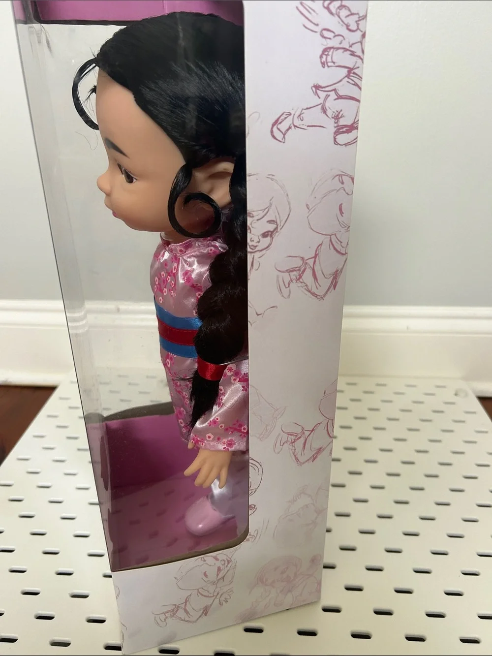 Disney Mulan Doll in Pink and Blue Traditional Outfit